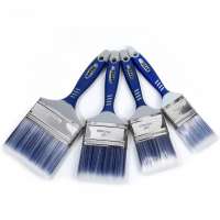 Amzaon Hot Selling Blue TPR and PP Soft Handle Wall Paint Brush