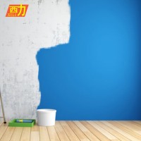 liquid coating latex paint with brush application in building